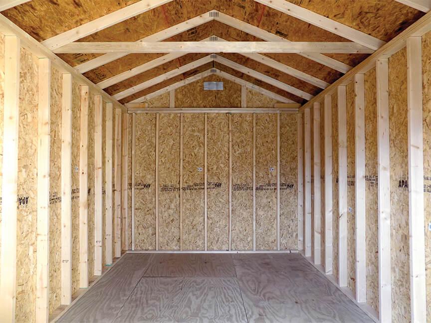 Utility Shed Inside View